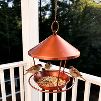 Hanging Iron Ring Bird Feeder for Outdoor Garden Decoration