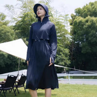 Women's Summer UV Protection Sun Protection Jacket with Waist Cinch for Outdoor Activities