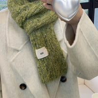 Soft Knit Cashmere Blend Scarf for Women, Winter Warmth and Style