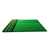 Outdoor Golf Swing Practice Mat with Dual White Lines for Training and Hitting