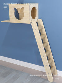 Multi-Tier Cat Climbing Ladder with Anti-Slip Pads for Pet Houses and Cages