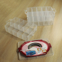 3-Layer Transparent PP Plastic Storage Box for Jewelry, Toys, Hardware, and Fishing Gear