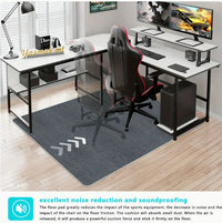 Office Chair Mat for Hardwood Floors and Carpet, Non-Slip Self-Adhesive Floor Protector