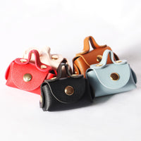 Dollhouse Miniature Leather Handbag Cosmetic Bag for OB11 Scene Accessories