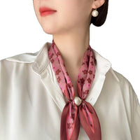 Magnetic Buckle Neck Scarf for Women, Fashionable Bowknot Design