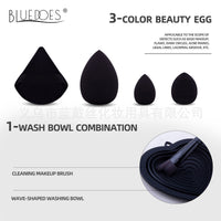 31-Piece Professional Makeup Brush Set with Portable Storage Bag and Beauty Blender