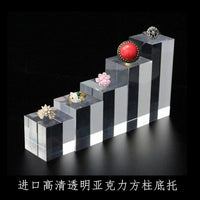 Acrylic Display Riser Clear Square Pedestal for Jewelry and Collectibles
