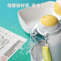 Portable Pet Water Bottle and Food Dispenser for Dogs and Cats, Large Capacity Travel Drinker with Food Bowl