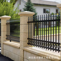 Wrought Iron Outdoor Security Fence Panel for Residential and Commercial Properties