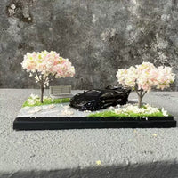 1:64 Scale Model Display Case with Cherry Blossom Scene Acrylic Diorama (Models Not Included)
