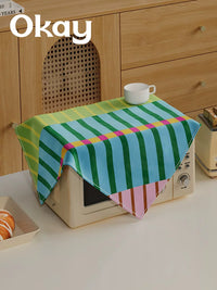 Microwave Oven Dust Cover with Oil-Proof Protection for Air Fryers and Small Appliances