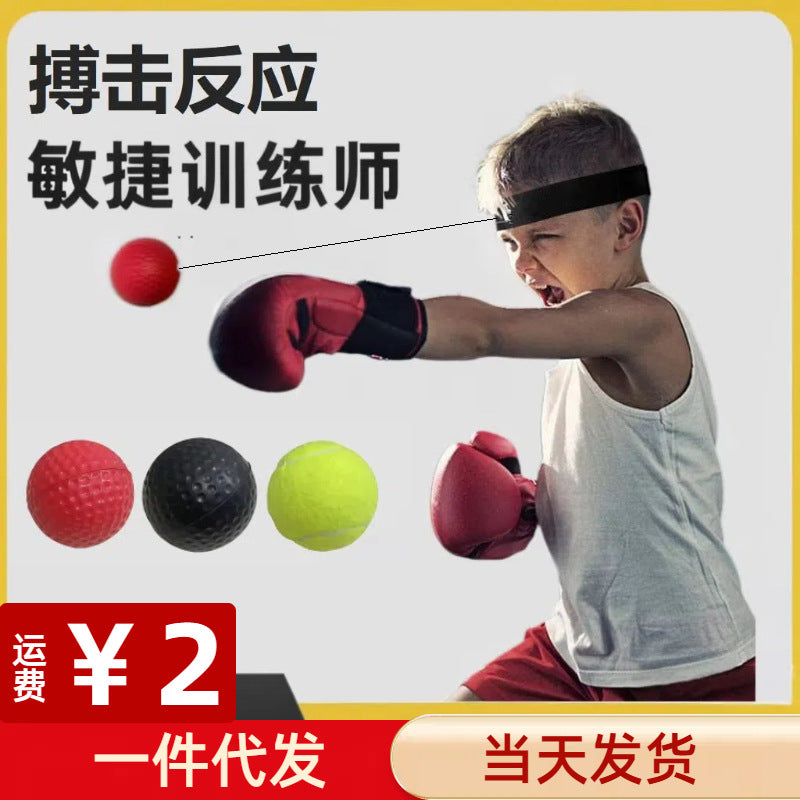 Head-Mounted Boxing Reflex Ball for Adults & Kids - Speed Training & Stress Relief