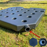 Patio Umbrella Base Water Inlet/Drain Plug/Wheels for Banana/Roman Umbrellas