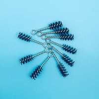 Pipe Wire Brush Tube Rust Removal Cleaning Brush Internal Hole Stain Cleaning Round Thread Interface Stainless Steel