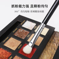 Professional Goat Hair Eyeshadow Brush Set - Portable Eye Makeup Tools