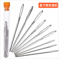 9-12 Pcs Large Eye Blunt Yarn Needles Set with Clear Bottle
