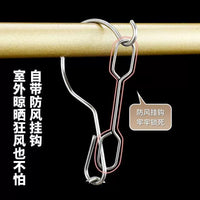 Rotating Windproof Stainless Steel S-Hook for Outdoor Hanging Baskets and Lanterns