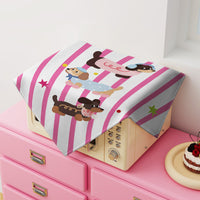 Korean Style Dachshund Print Dust Cover for Microwave and Rice Cooker