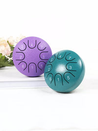 4.5-inch 8-Tone Mini Steel Tongue Drum for Kids & Adults, Meditation & Yoga Instrument