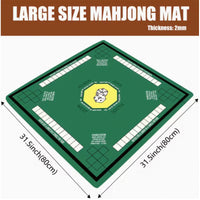 American Style Diatomaceous Earth Mahjong Mat with Crystal Velvet Tablecloth for Quiet Entertainment
