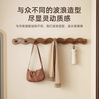 Over-the-Door Wall Mounted Coat Rack with Hooks for Bedroom Living Room Entryway, No-Drill Installation