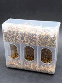 Anti-Scatter Pigeon Feeder Rectangular Poultry Food Box Myna White Pigeon Feeder for Racing Pigeons and Birds