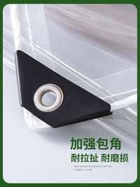 Clear Waterproof Tarp for Outdoor Camping, BBQ, and Wind Protection