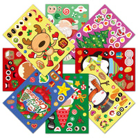 Christmas DIY Sticker Set for Kids, Educational Craft Stickers for Holiday Decoration and Creative Play