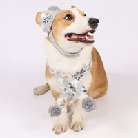Pet Jacquard Knit Sweater for Dogs, Retro Style Round Neck Pullover for Autumn/Winter