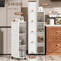 20cm Slim Gap Storage Cabinet with Drawers for Kitchen Bathroom Cosmetics