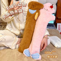 Long Hot Water Bottle for Neck and Body, Explosion-Proof Thickened Design, 1350ML