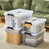 Extra Large Plastic Storage Box with Handles for Clothes Toys Home Organization