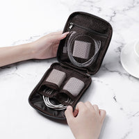Minimalist Japanese Canvas Multi-functional Mini Portable Key Pouch with Headphone/Lipstick Compartment
