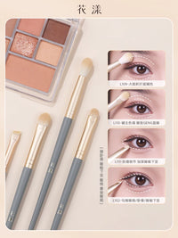 4-Piece Blue Bridge Eye Makeup Brush Set for Beginners