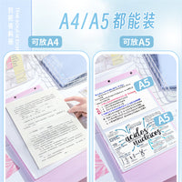 A4 Foldable Document Folder for Students, Portable Multi-Color File Organizer with Large Capacity