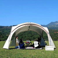 Outdoor Camping Folding Dome Tent Canopy for Multiple People, Sunshade and Rainproof for Beach Lawn Park