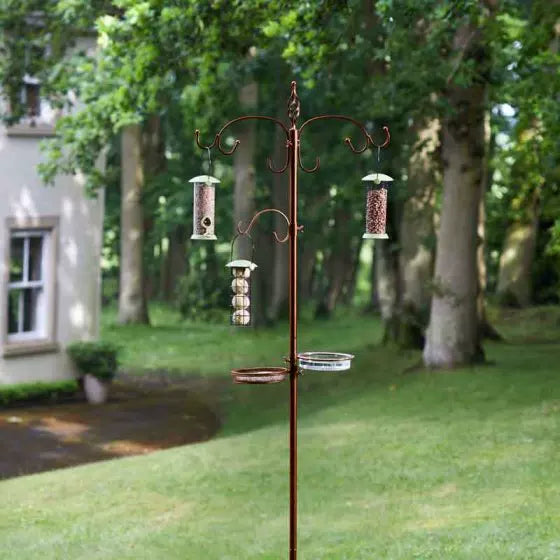 Outdoor Bird Feeder Pole Kit for Wild Birds - Garden Decoration & Hanging Feeder Stand