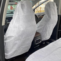Disposable Non-Woven Car Seat Covers for Front and Rear Seats, Dustproof and Stain-Resistant