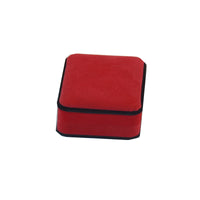 Red Velvet Black Edge Jewelry Gift Box for Rings, Pendants, Bracelets, and Necklaces