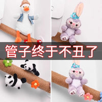 Decorative Rope Wrap for Pipes and Cables, Balcony Drain Pipe Cover, Air Conditioner Tube Concealer, Gas Pipe Beautifier