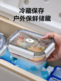 Portable Collapsible Silicone Food Container for Camping & Travel - Microwave/Freezer Safe