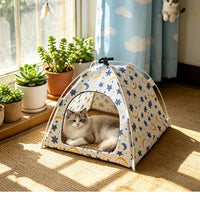 4D Breathable Mesh Pet Tent Bed for Cats, All Seasons