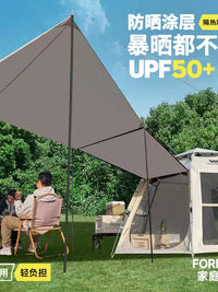 Explorer Outdoor Hexagonal Pop-Up Camping Tent & Tarp Combo with UV Protection for 5-8 People