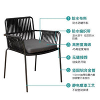 Outdoor Rattan Wicker Bistro Set with Table and Chairs for Balcony Garden Patio