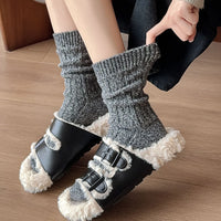 Korean Style Thickened Thermal Home Long Socks for Winter