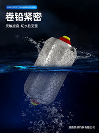 Embossed Anti-Explosion Double-Core Fishing Sinker with Scale, Quick Lead Seat
