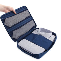 Travel Shirt and Tie Organizer Bag with Folding Boards, Wrinkle-Resistant Storage for Business Trips