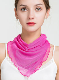 100% Mulberry Silk Face Mask Scarf for Sun Protection and Breathability