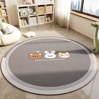 Round Area Rug for Office Chair Living Room Bedroom Nursery