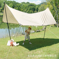 Outdoor Camping Hexagonal Tarp Tent Sunshade Rainproof UV Protection